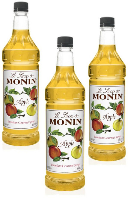 모닌 애플 시럽 Monin Apple Syrup, 3개, 1L