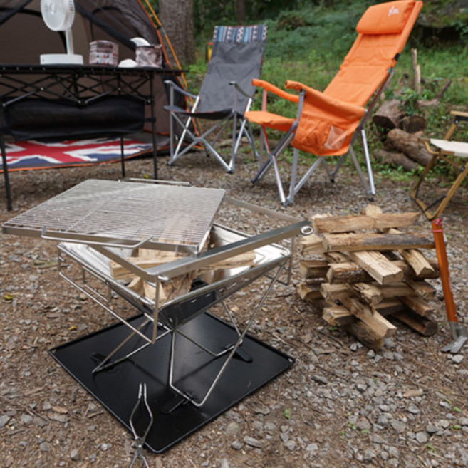 매드독캠프 1.5T 캠핑 화로대 BBQ 프리미엄 불멍 화로대, 1개