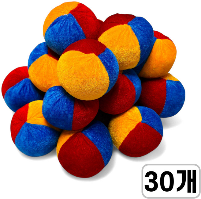 준비끝 원형 오재미 콩주머니, 30개