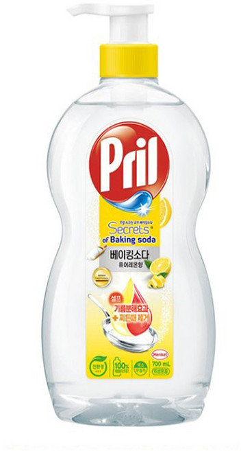 프릴 시크릿 오브 베이킹소다 주방세제 퓨어레몬 향, 700ml, 5개