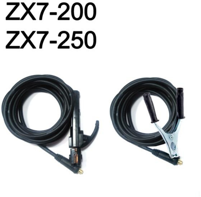 200 앰프 전극 홀더 용접기 액세서리 5M 케이블 300 어스 클램프 3M ZX7-200 적합, 1개, 한개옵션0