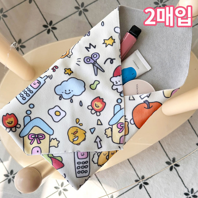 엘라운지 1+1 다용도 파우치 벨크로 매직 마술 자석 이너백