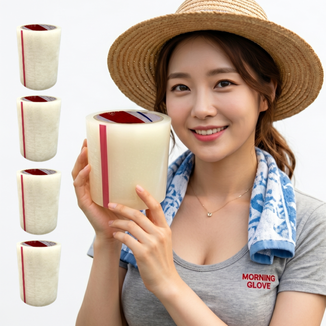 (4개) 대영 비닐하우스 보수 테이프 140mm X 20M 무간지타입 방수 천막 텐트, (4개입) 140 mmX길이 20M (무간지타입)