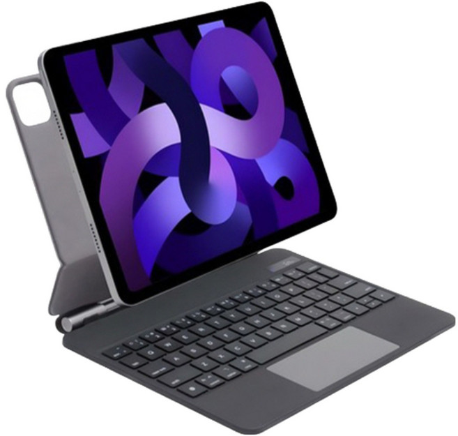 아이패드 프로 M5 8세대 M4 7세대 11인치 13인치 공용 호환 매직키보드 한국어 케이스+마그네틱 필름, 1개, 화이트