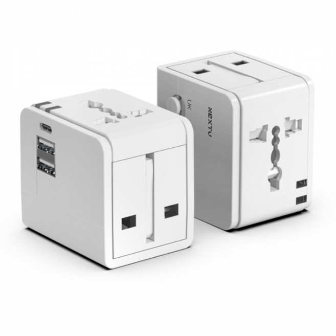 NEXTU 여신우 045TC-3P 3포트 C타입 여행용 멀티 콘센트 USB 충전기, 1개