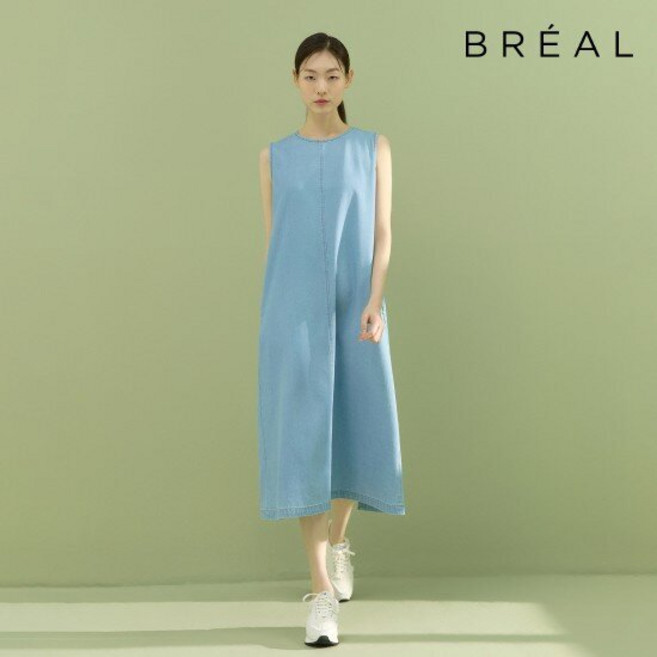 브리엘 25SS 데님 슬리브리스 원피스 2종