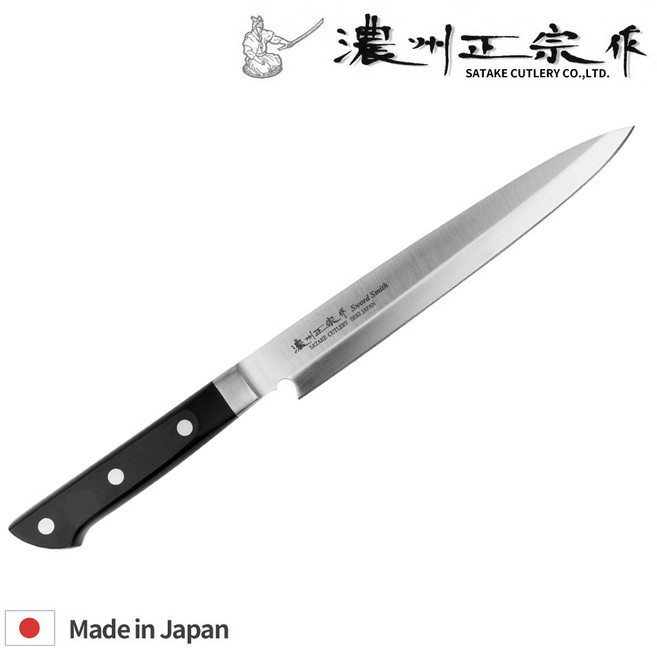 [사타케] 노슈 마사무네 소드스미스 사시미 회 일본 식도 칼 japan, 단품, 1개