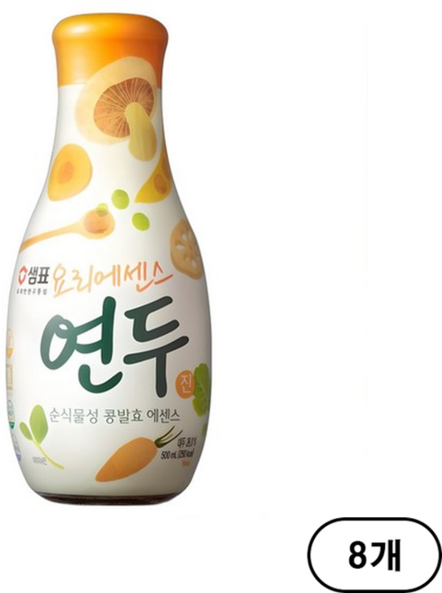 샘표 요리에센스 연두 진, 500ml, 8개