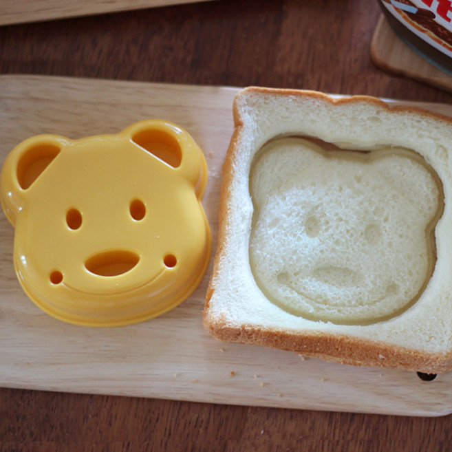 쿠마짱 샌드위치 만들기 도시락 샌드위치 메이커 모양틀, 1개