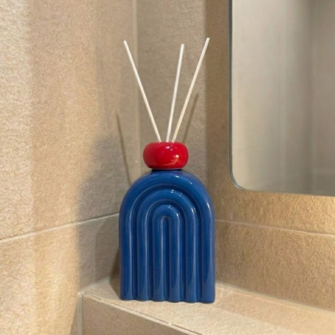 무드릭스 릭스 세라믹 디퓨저공병 디퓨저홀더, 1개, 400ml, 블루