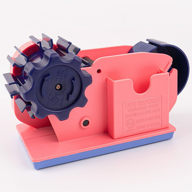 물레방아 1호 테이프커터기, 1개, 핑크