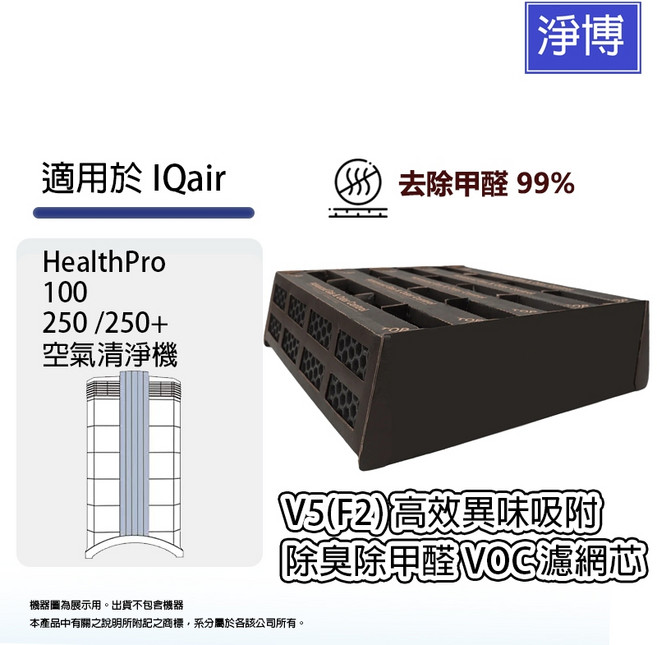 IQ Air HealthPro 250 V5 Cell 高效除臭除甲醛濾網芯, 1個