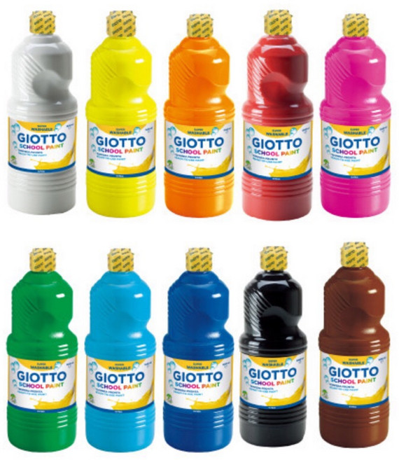 GIOTTO 可洗式兒童顏料 500ml, 綠