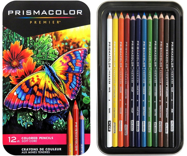 프리즈마칼라 프리즈마 색연필 세트 유성 12색 (SF03596), 상세페이지 참조, 단품, 상세페이지 참조