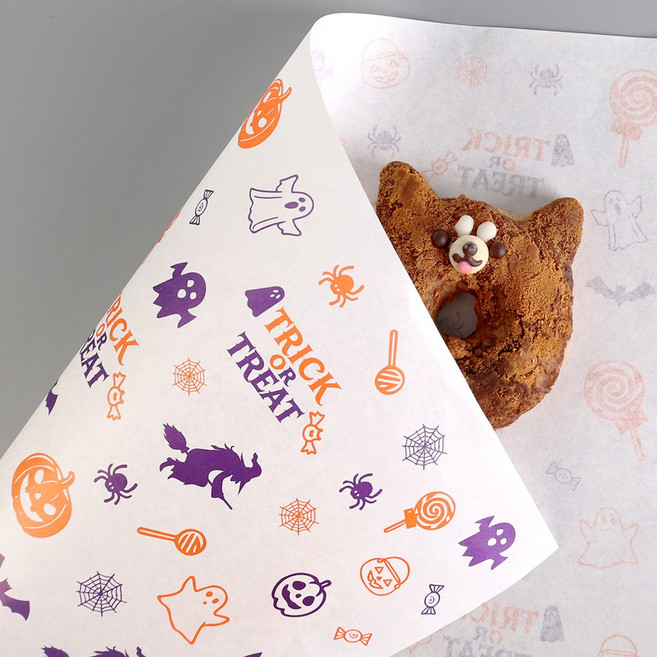 할로윈3525 유산지 코팅노루지 종이 포장지, 1000개, 1개
