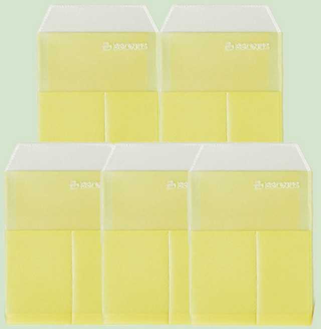 간호사 대용량 주머니 포켓 널쓰리포켓 5개세트, 1세트, 옐로우