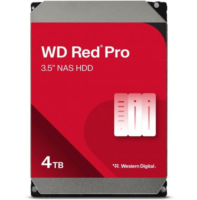 Western Digital 4TB WD 레드 Pro NAS 내장 하드 드라이브 HDD - 7200RPM SATA 6Gb/s CMR 256MB 캐시 3.5인치 - WD4, 레드 플러스, 1개
