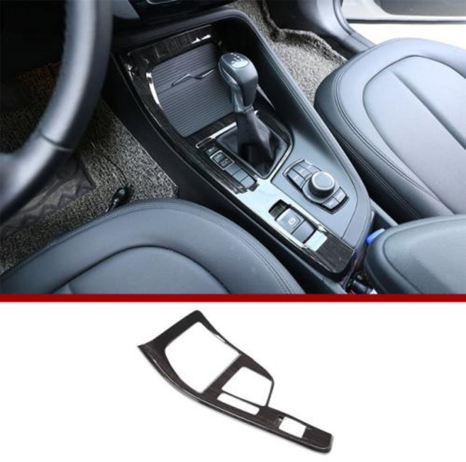 BMW X1 F48 2016-2021 용 LHD 자동차 액세서리 리얼 카본 ABS 중앙 제어 멀티미디어 패널 X2 F47 2018-2021, 6)B-Carbon Fiber