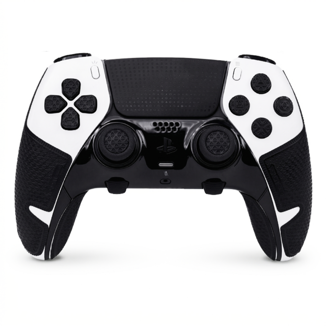 플레이스테이션 PS5 듀얼센스 엣지 그립테이프 커버 논슬립 땀흡수, 1세트, BLACK, EDGE_ULTRA