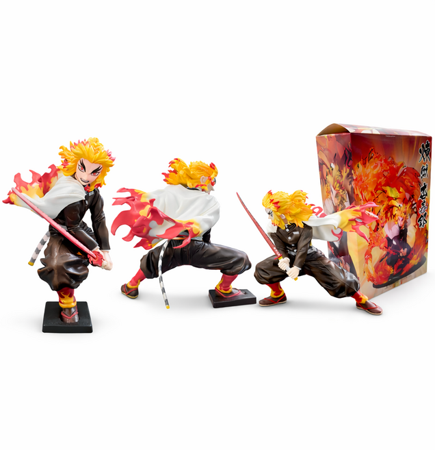 귀멸의 칼날 렌고쿠 쿄주로 컬렉션 피규어 demon slayer 애니메이션 피규어, 1개