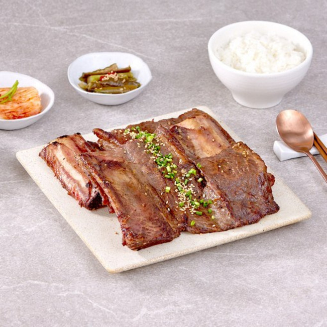 송풍갈비 수원왕양념갈비 양념갈비 소갈비 송풍가든 왕갈비 밀키트 2인분 (냉장), 1개, 900g