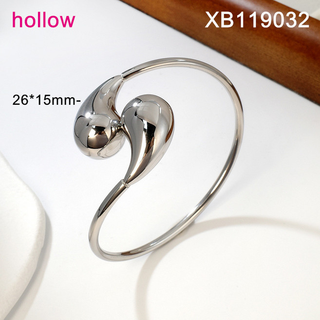 rigiu 유니크 물방울 드롭 티타늄 스틸 모이사나이트 여성 패션 포인트 팔찌 839201호 7Z3K5W