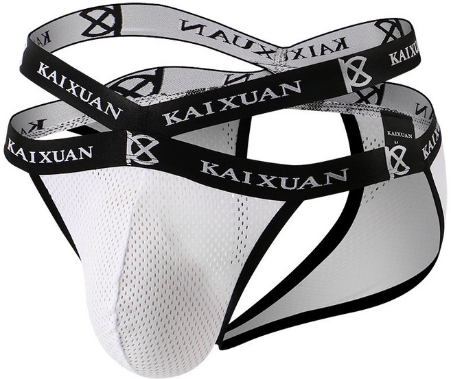 新款男士太空艙囊袋丁字褲，冰絲性感男士情趣內褲