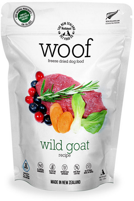 워프 와일드고트(야생산양) 동결건조 전연령 사료, 산양, 1kg, 1개