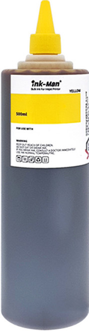 잉크맨 HP962 HP963 호환 무한 리필 잉크 HP 오피스젯 프로 9010 9013 9020 무한공급기용 충전 잉크HP 962 963 호환용, 뾰족캡 500ml 노랑, 1개