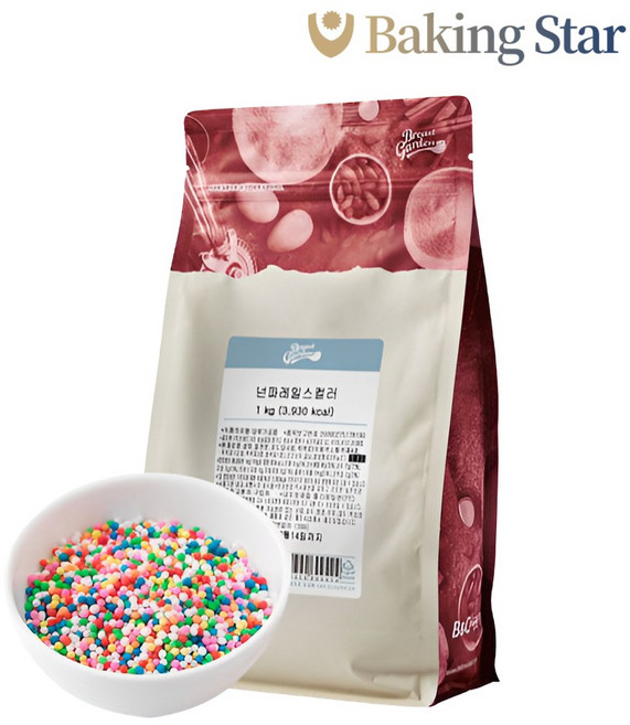 스프링클 넌파레일스칼라 1kg 레인보우 구슬 데코 장식 컬러, 넌파레일스 칼라 1kg, 1개