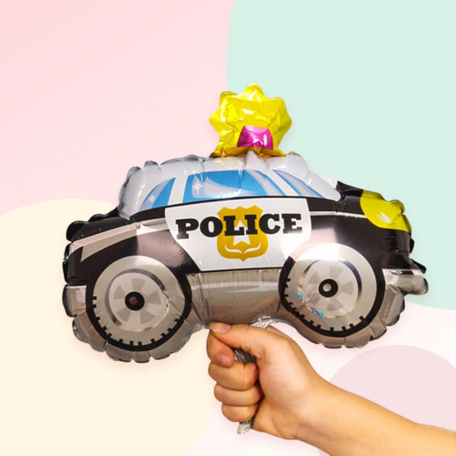 [파티지] 자동차풍선 생일 가랜드 모음, C_A_풍선_중형_ 경찰차