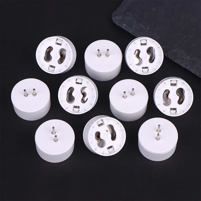 10Pcs MR16 GU10 소켓 기본 할로겐 전구 램프 어댑터 변환기 고온 저항 홀더, 01 10pcs