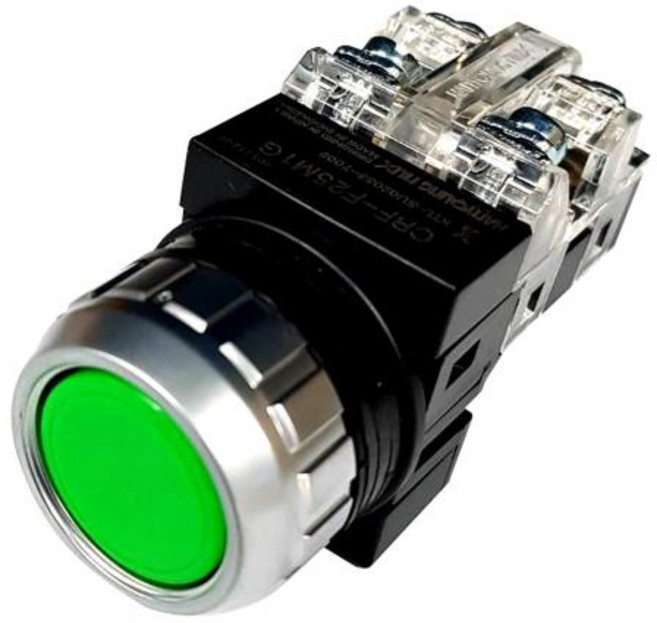 한영넉스 푸시버튼스위치 CRF-F25A1(G) 초록 1a1b_(통(10EA..., 1개