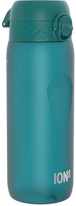 Ion8 누출 방지 아동용 물병 350ml/12온스 유니콘 - BPA 프리 냄새 방지 재활용 폴리머 원터치 플립 뚜껑 캐리 루프 빨대 없음 - 식기 세척기 사용 가능, 24oz / 750ml, Aqua Blue (Adult)