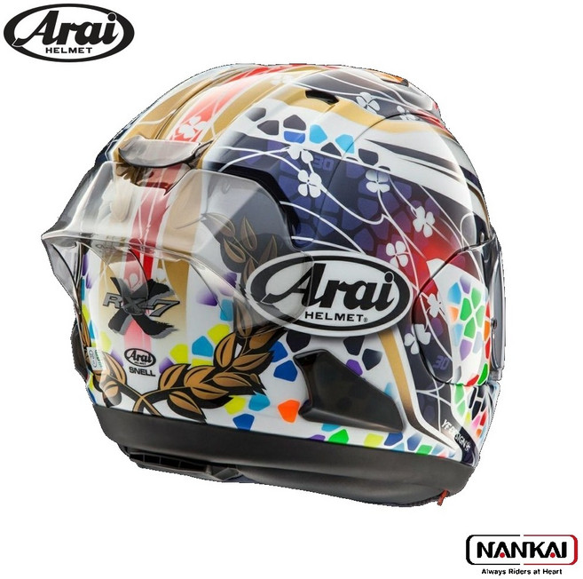 Arairx7x 얼라이 풀페이스 헬멧 RX-7X 레이싱 스포일러 라이트 스모크(재고확인후주문), RX-7Xspoiler-smoke