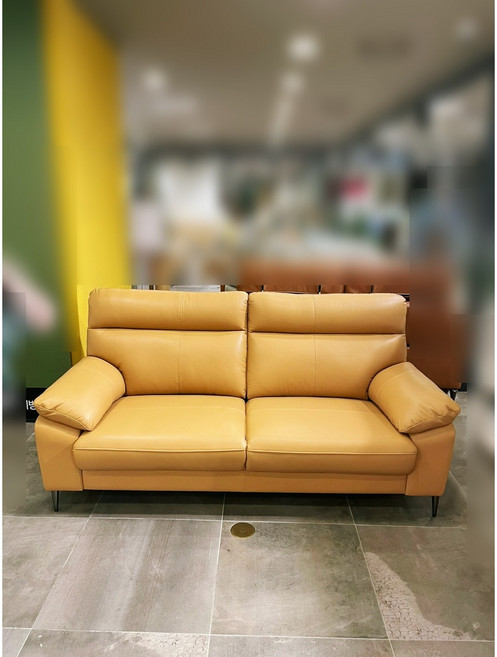 모던하우스 뉴토리 천연면피가죽 3인 소파 (카멜브라운), 사진참조