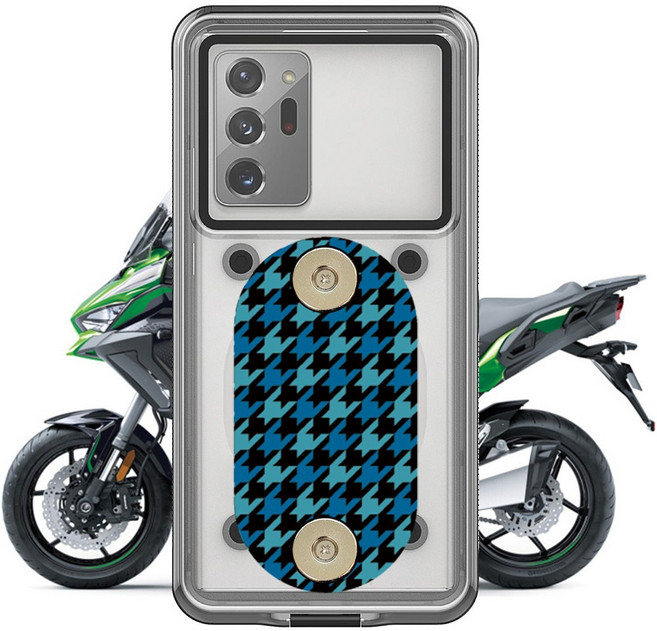 배달대행 오토바이 하이셀 프리미엄2 슬림 자석 방수팩 블루컬러 방수케이스, 1개, 프리미엄 아이폰8핀