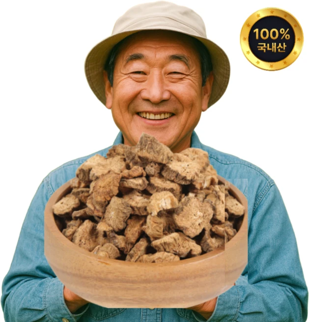 [프레쉬뉴] 무첨가 100% 국산 볶은 우엉차 말린것 말린 우엉, 1개, 1개입, 500g - 쿠팡