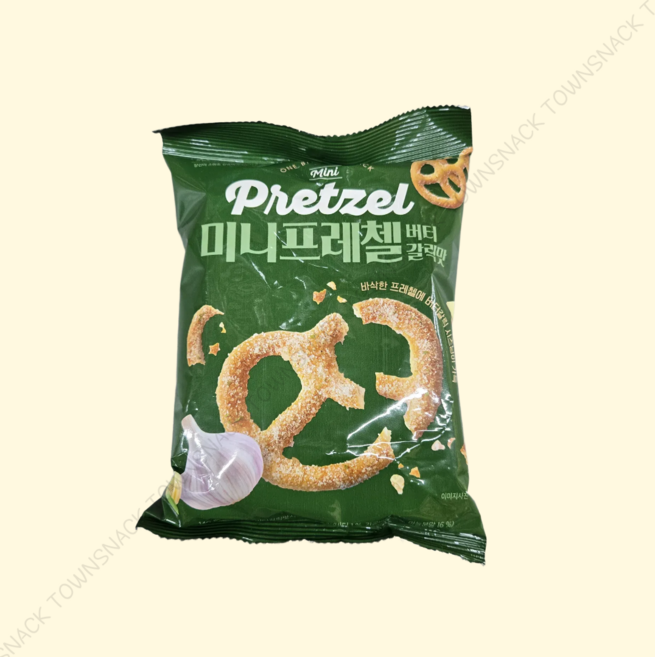 미니 프레첼 버터 갈릭맛 [노브랜드], 4개, 140g
