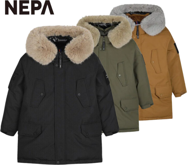 [매장발송] 네파 키즈 구스다운 후드잠바 롱패딩 후드패딩 겨울점퍼 아우터 남아 여야 초등학생