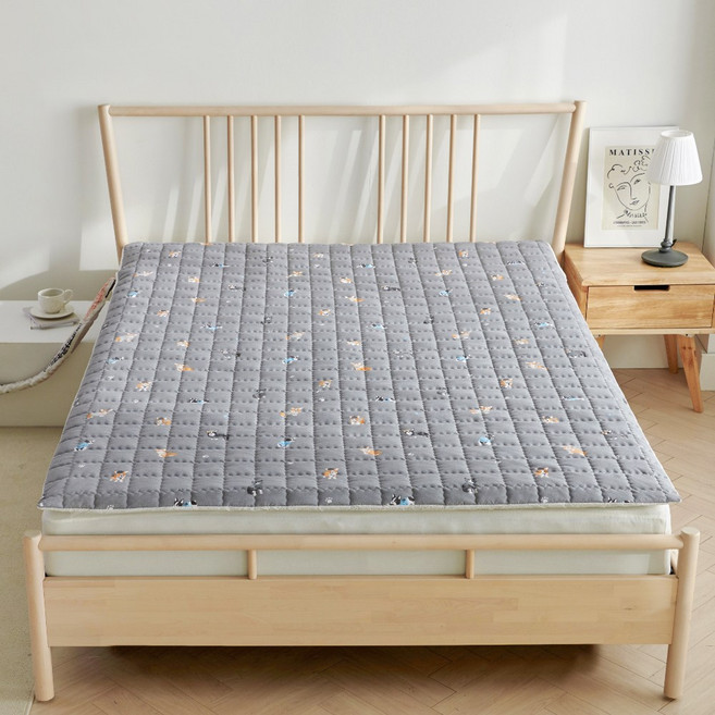 라몬떼 댕댕이 세미마이크로 전기 온수매트 커버, 그레이