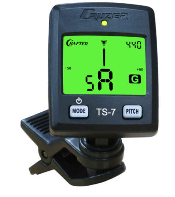 크래프터 클립형 기타 튜너기, TS-7 Pro, 혼합색상, 1개