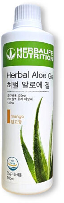 허벌라이프 알로에겔 망고 본사 정품, 500ml, 1개
