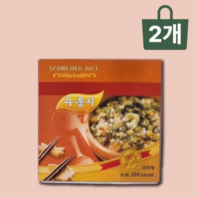 대화엠피 찹쌀 누룽지 284g X 2개 누룽지튀김 중식누룽지