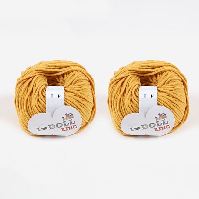 [앵콜스] IDOLL 아이돌킹(2볼세트) (10개+1개덤) 소품실 블랭킷 실 인형실, King04 골드노랑
