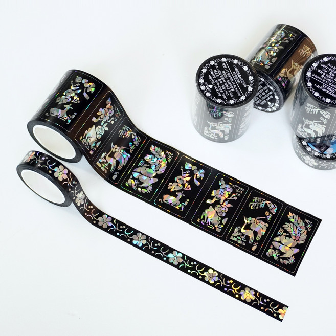 스테이앳홈x이강작가 장롱무늬패턴 자개테이프 스티커타입 5m 옵션 확인 필수, 장롱패턴(4.8cmx5m)