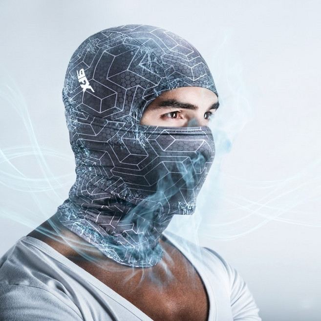 나인에프엑스 쿨 바라클라바 BX-01, 블록 블랙, 1개