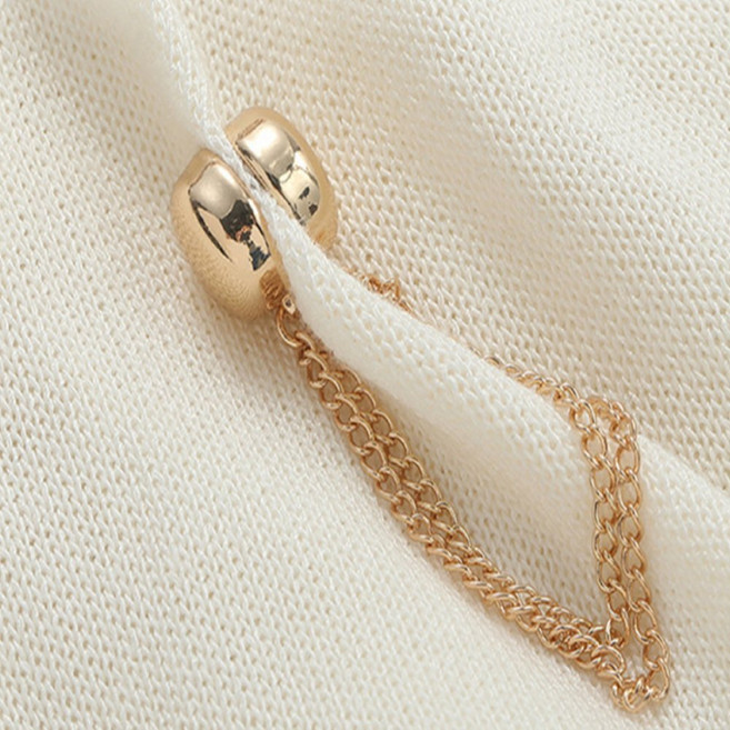 단정상점 체인 마그네틱 단추 자석, 실버