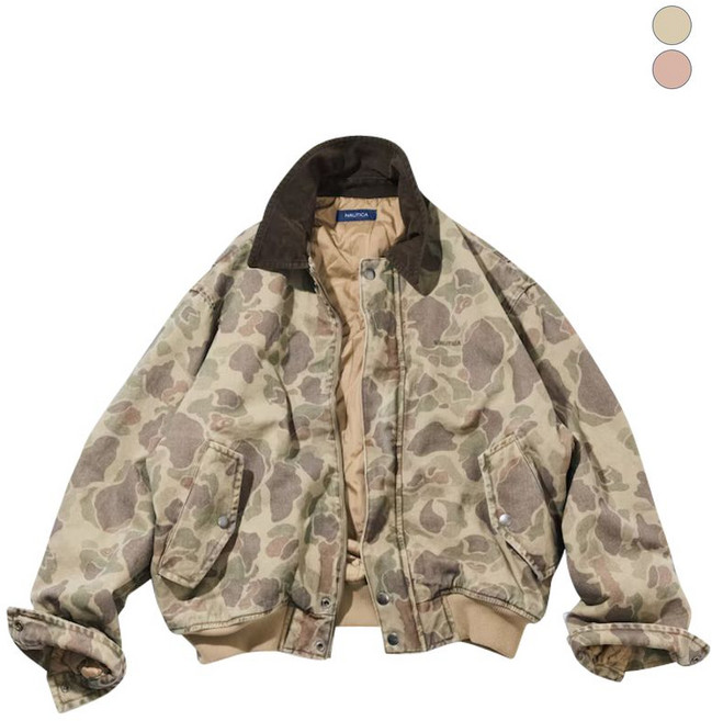 노티카 NAUTICA 덕 패턴 봄버 자켓 JJK1145