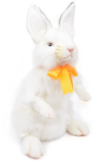 한사토이 리본토끼 봉제인형 7481, 37cm, 화이트, 1개